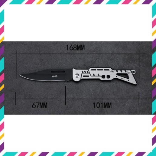 Dao Phượt Mini EDC Thích Hộp Treo Móc Khóa - Full Thép Không Gỉ - Lưỡi Dao Sắt Bén - Hàng Có Sẵn Trong Kho