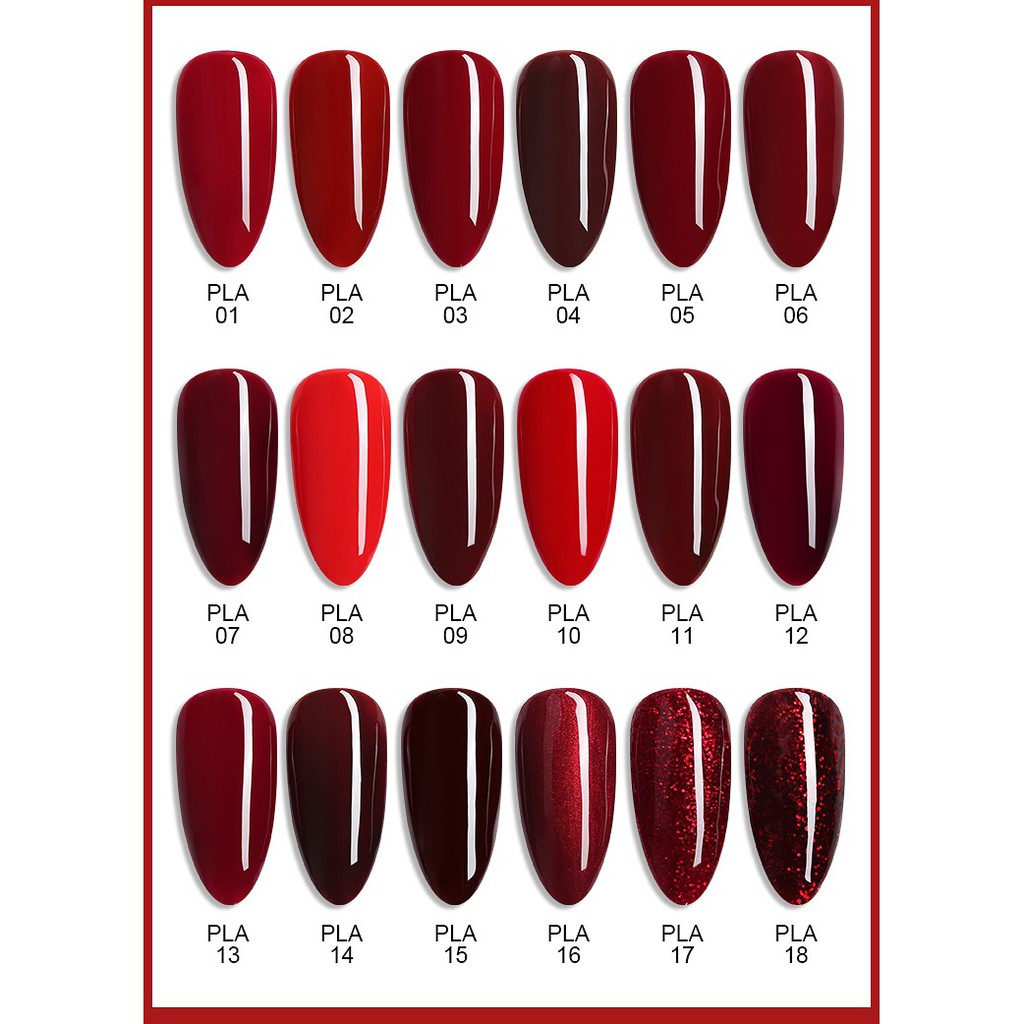 Sơn Gel AS RED | Mã PLA | Đỏ Cổ Điển