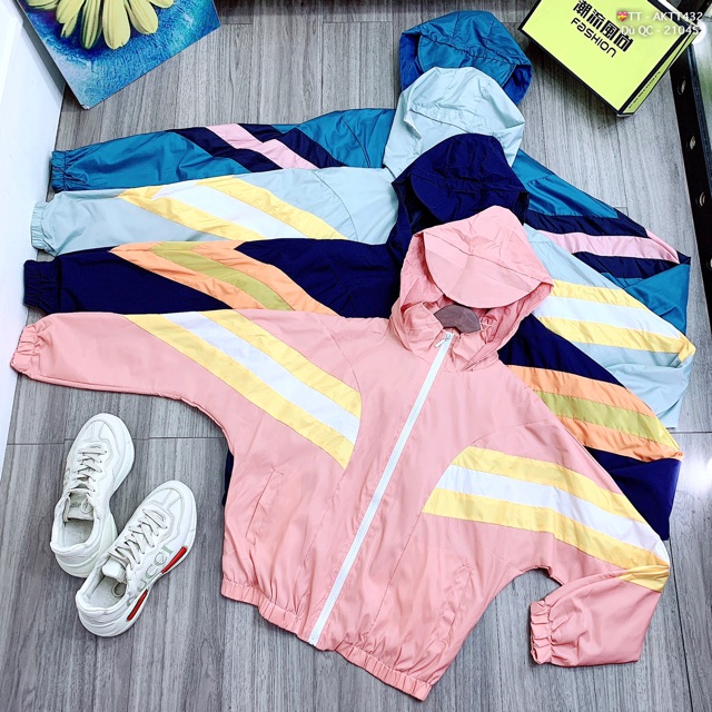 🎆𝐃𝐮̀ 𝟐 𝐋𝐨̛́𝐩🎆 BAC Áo Khoác Dù QC Phối Sọc Cánh Dơi (Kèm Video, Hình Thật) | BigBuy360 - bigbuy360.vn