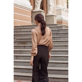 SISTERSISTER - Áo lụa đắp chéo Joanna