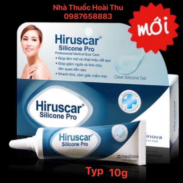 Gel Hiruscar Silicone Pro bôi sẹo   -Hàng  Chính Hãng