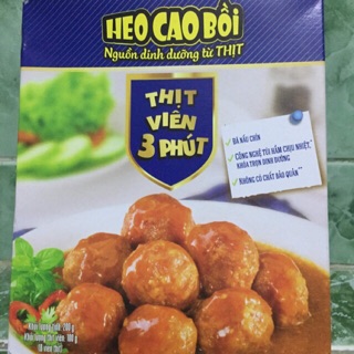 Combo 10 hộp Thịt viên 3 phút heo cao bồi