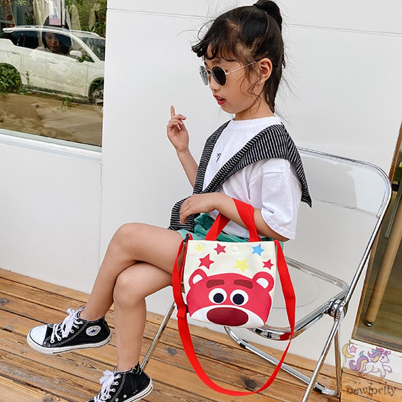 Túi đeo chéo in hoạt hình dễ thương dành cho trẻ em