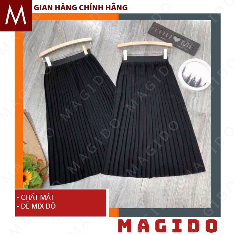 (ẢNH THẬT) chân váy dài  💚chân váy xếp ly -dáng dài cạp chun cực xinh, phong cách ulzzang -tiểu thư -thời trang MAGIDO | BigBuy360 - bigbuy360.vn