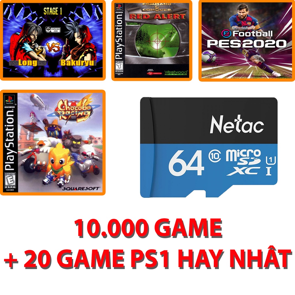 Thẻ nhớ dành cho máy chơi Game Stick 4K - 10.000 game + 20 game PS1 hay nhất! đấu trường thú, đua xe gà... | BigBuy360 - bigbuy360.vn
