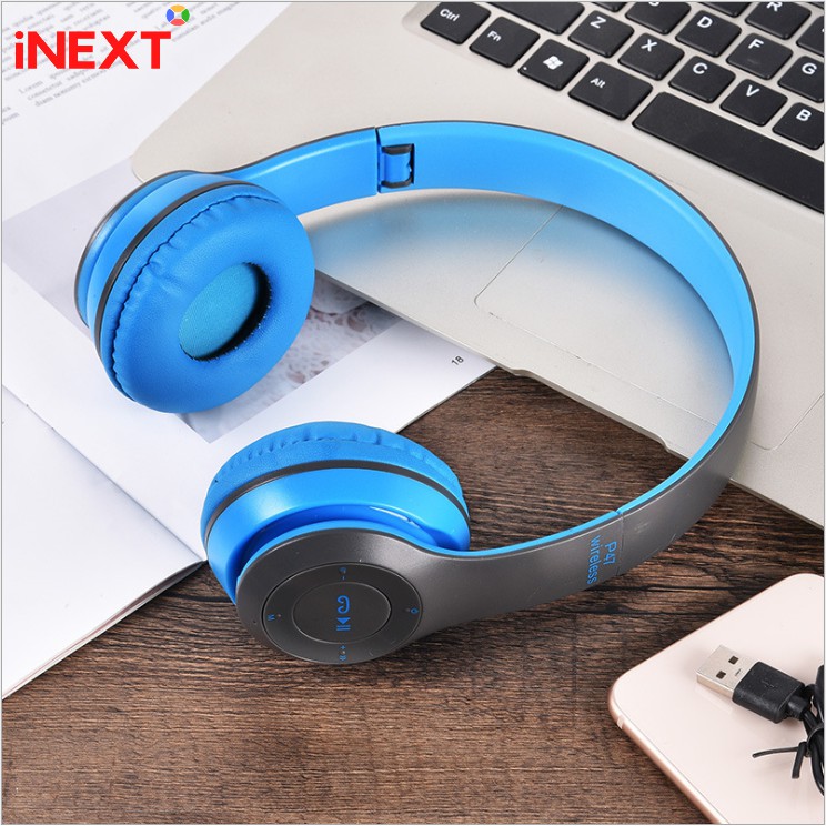 Tai nghe Bluetooth P47 iNEXT chụp tai P47 iNEXT – Tai nghe Bluetooth 5.0  hỗ trợ đàm thoại, chống ồn tuyệt đối