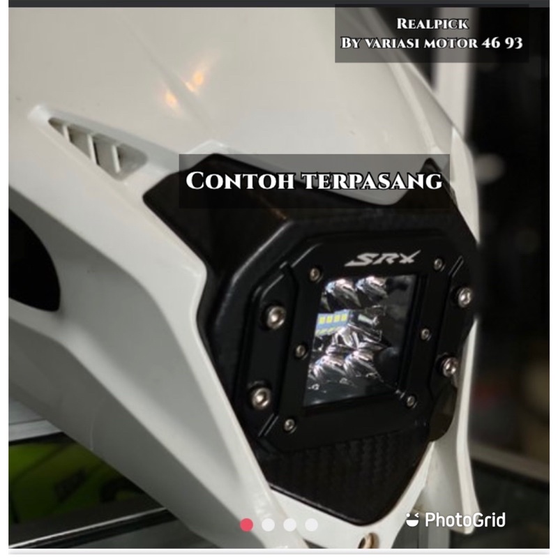 Đèn Pha led Bằng Nhựa Sợi carbon Cao Cấp Cho Xe Crf 150 klx 150 wr155 abs