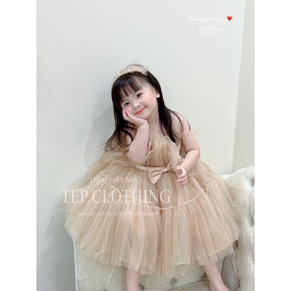 JENA Đầm Công Chúa Thiết Kế Cho Bé Gái by Tep Clothing - Hình Thật