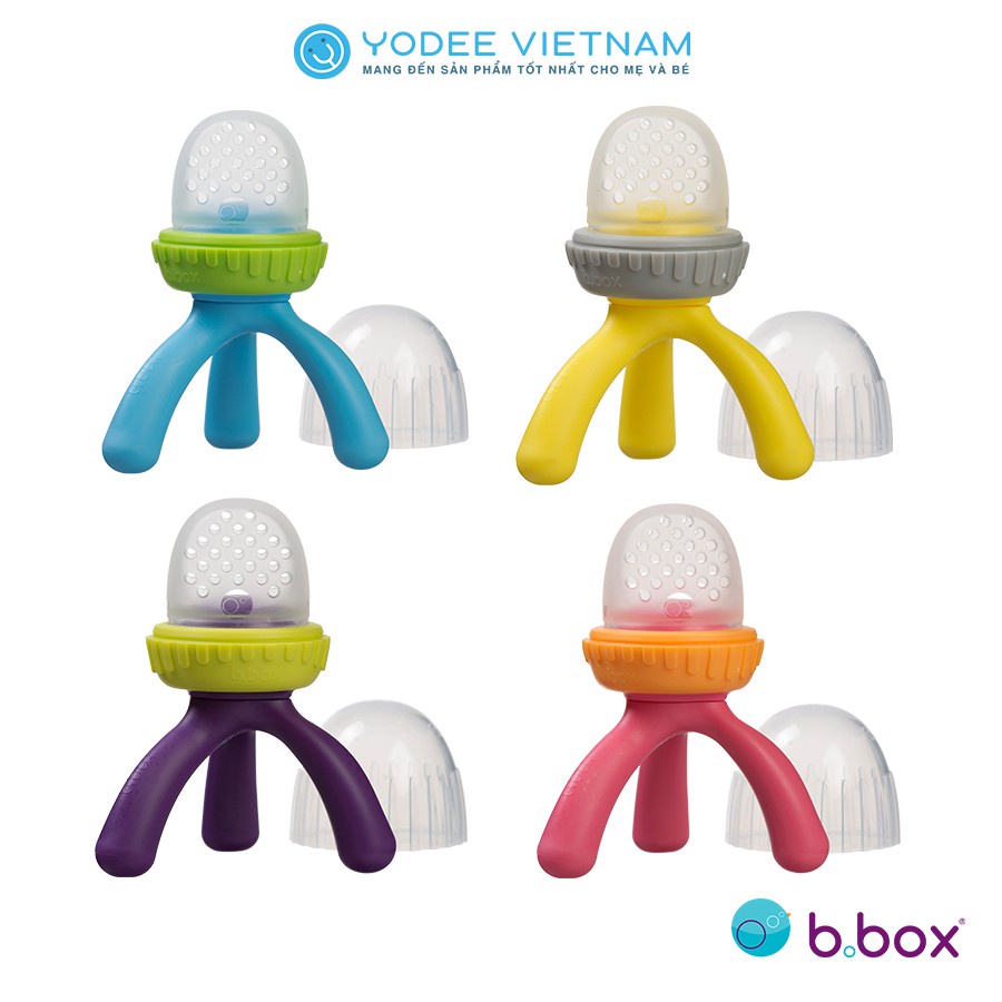 Bộ túi nhai chống hóc B.BOX Silicone an toàn, kích thích hệ tiêu hóa và vận động tay dành cho bé - Herbaby