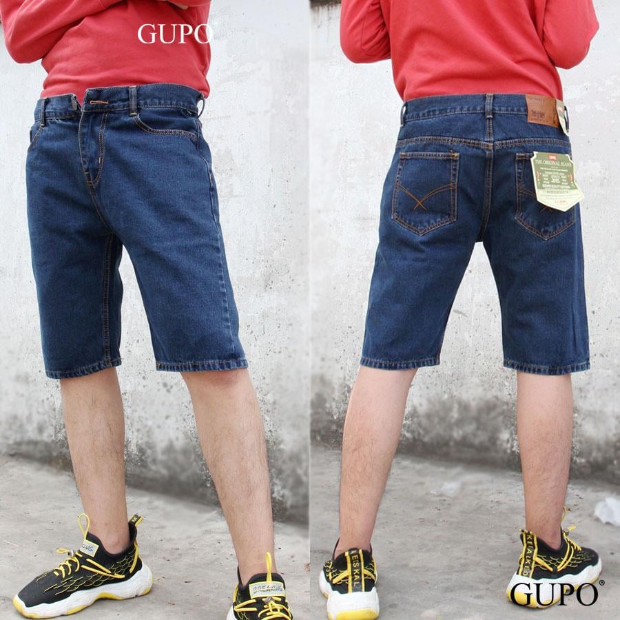 Quần short jean nam đẹp thể thao big size cotton không co giãn mới nhất
