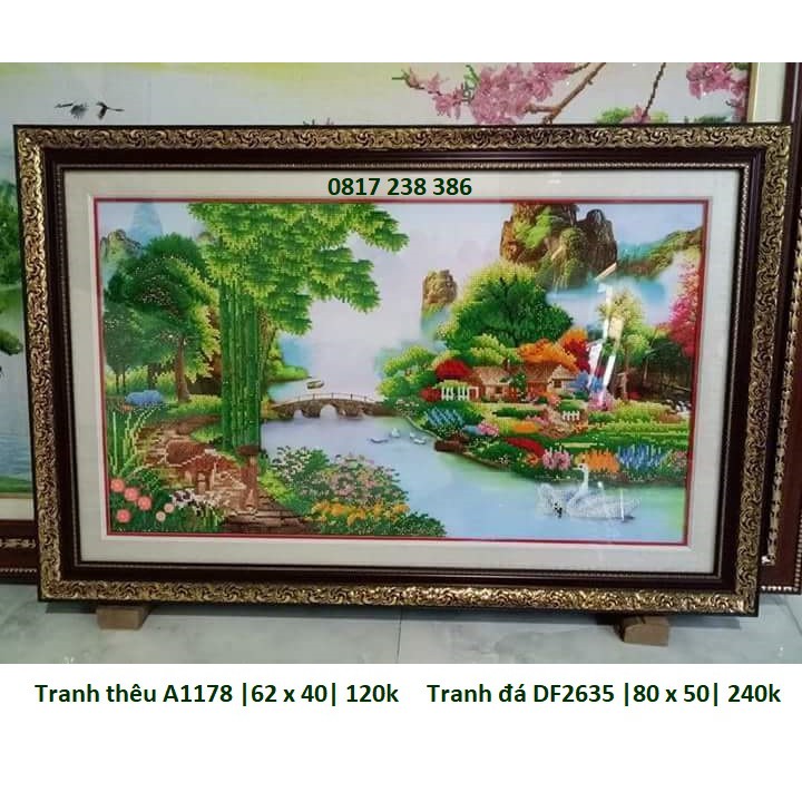 Tranh đính đá phong cảnh DF2635 (80 x 50 cm)