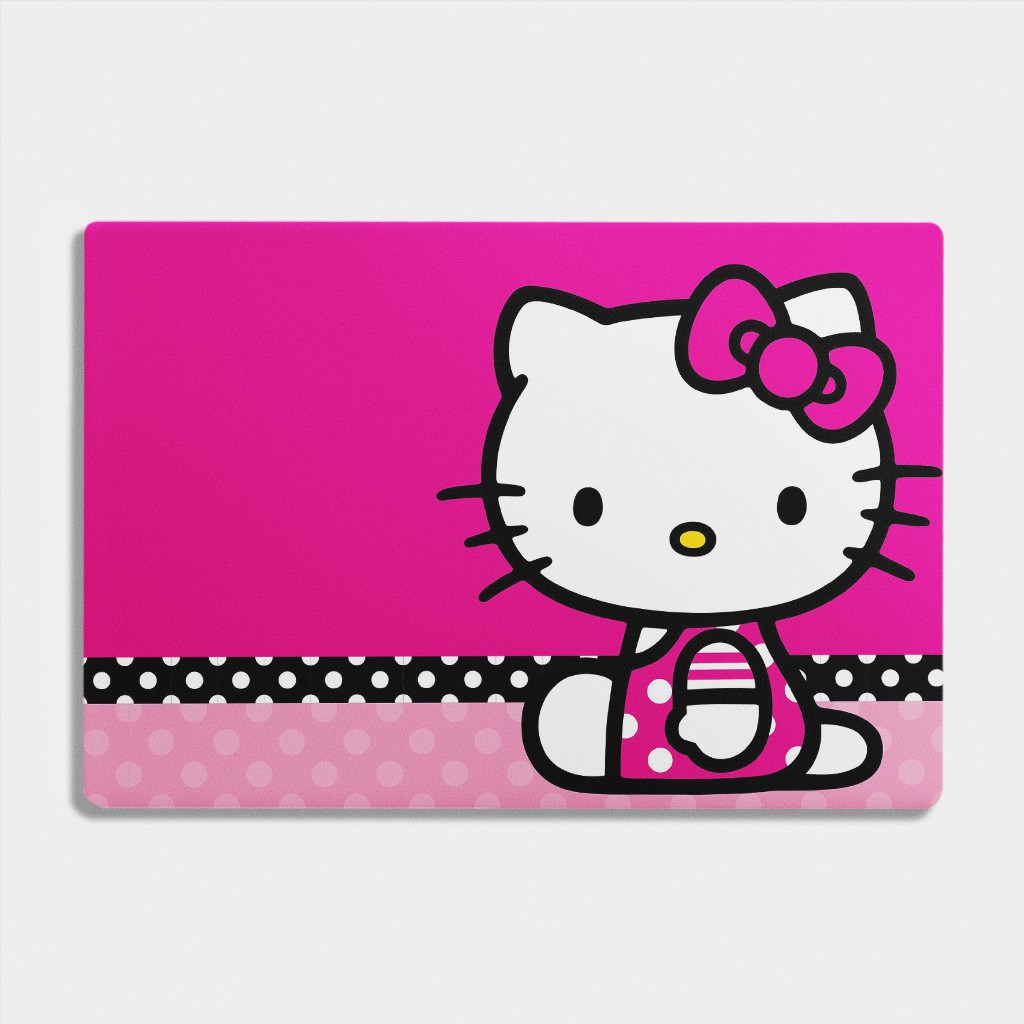 Bộ skin dán laptop mẫu HELLO KITTY / Có decal dán cho tất cả các hãng máy tính