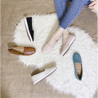Giày Slip On Nữ Da Thật - 1081