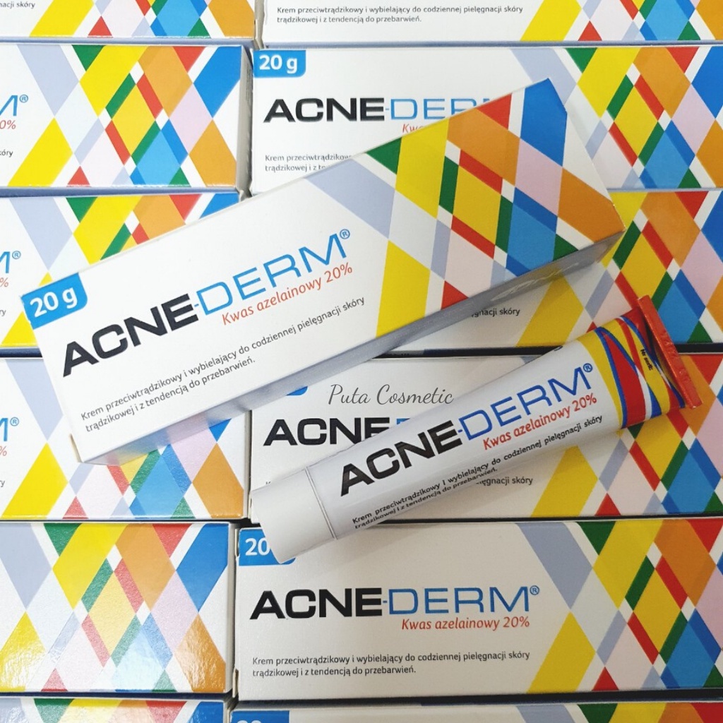 Kem Giảm Mụn Làm Trắng Da Acne Derm 20% Axit Azelaic 20g