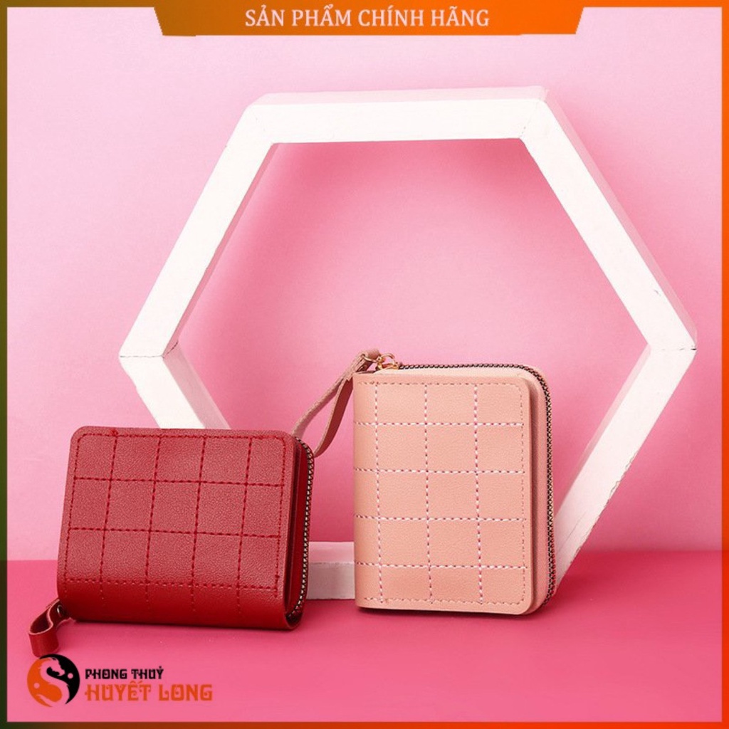 Ví Mini Cầm Tay Dáng Chỉ Nổi Nhiều Ngăn - Tiện Dụng - Cực Đẹp