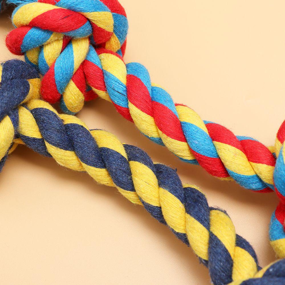 Dây Thừng Thắt Nút Bằng Cotton Bền Bỉ Làm Sạch Răng Cho Chó Cưng