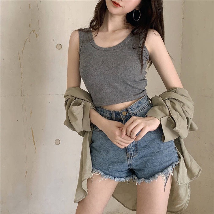 Áo Croptop 2 Dây - Áo Ba Lỗ Nữ Croptop 3 Màu Siêu Hot (kèm ảnh thật) - OCEAN.CLO