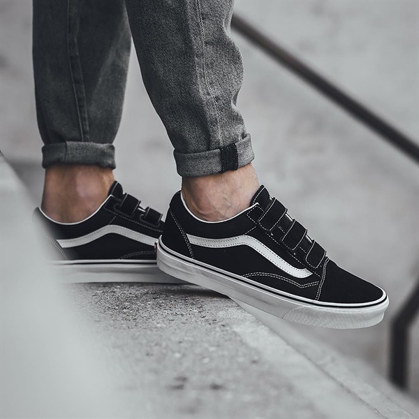 Vans Old Skool V Strap Black/White