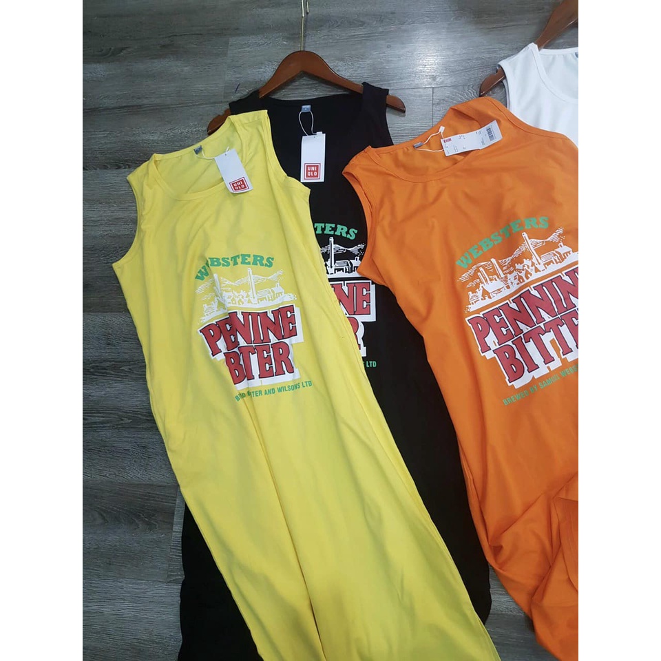 Đầm thun sát nách dáng suông