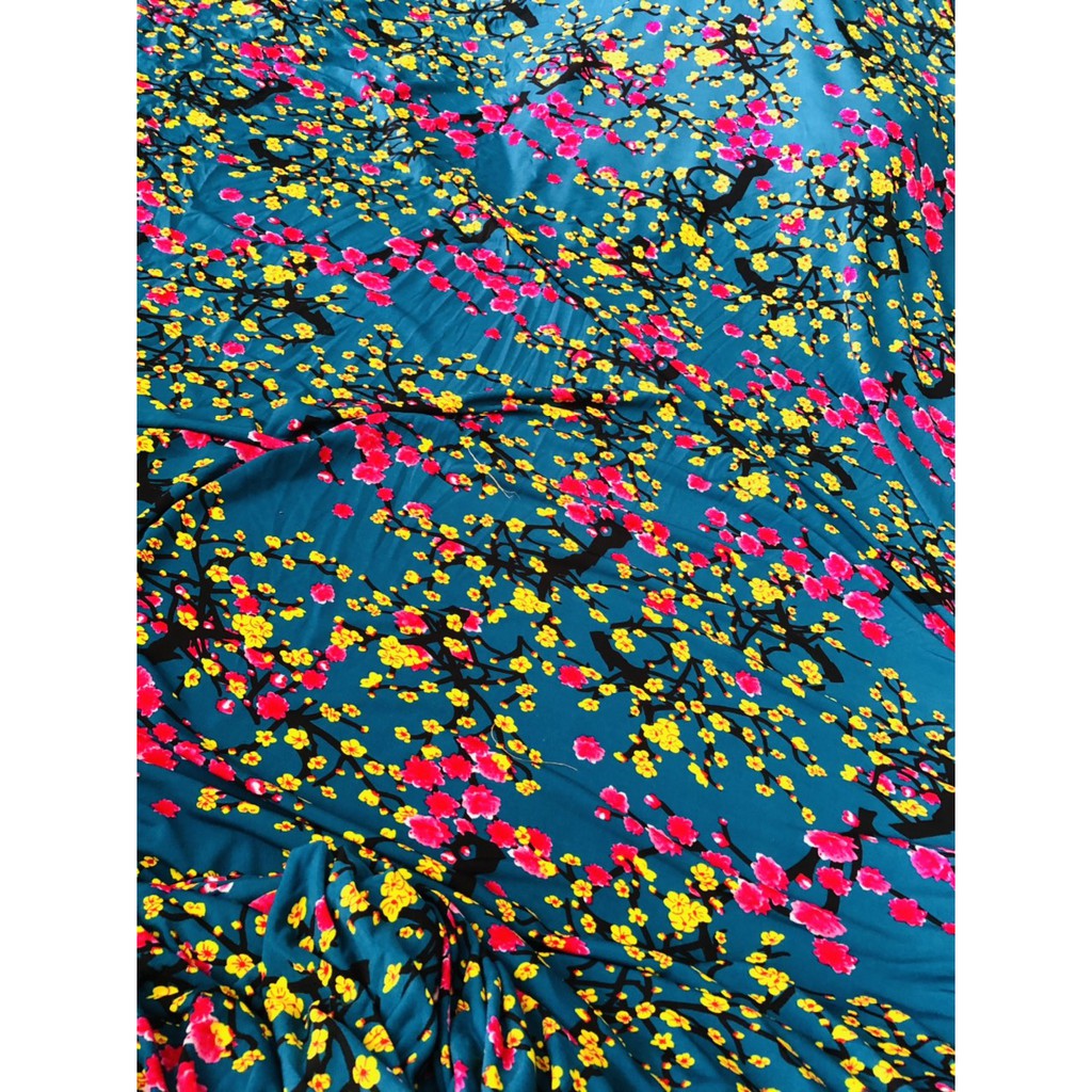 VẢI TƠ HOA VTH14-GIÁ 1 MÉT