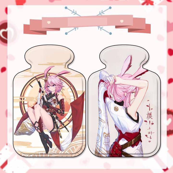 Túi sưởi chườm nóng mini mùa đông cầm tay anime chibi Kimetsu no yaiba Honkai Impact 3 Cardcapture Sakura