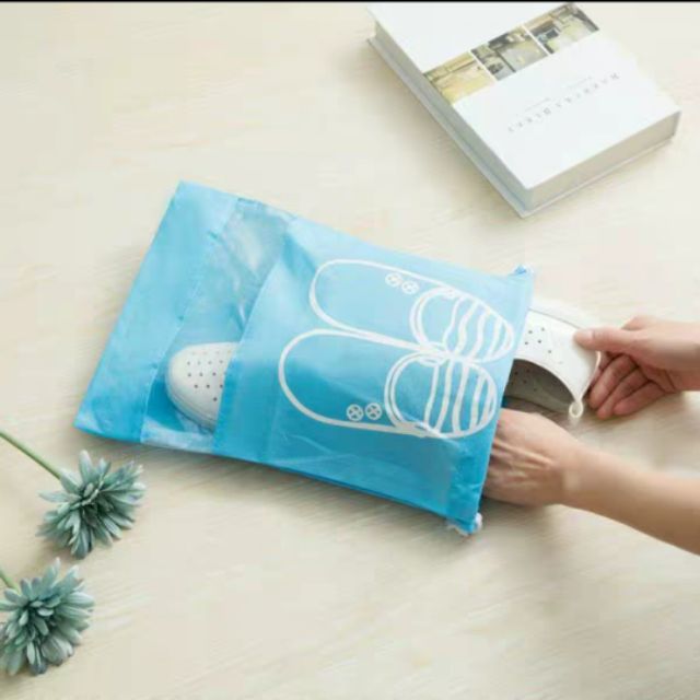 Túi vải đựng giày dép du lịch dây rút size lớn, đồ gia dụng thông minh, tiện ích