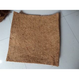 Thảm xơ dừa ép 50x50 cm - Giá thể giữ ẩm cho cây trồng chậu
