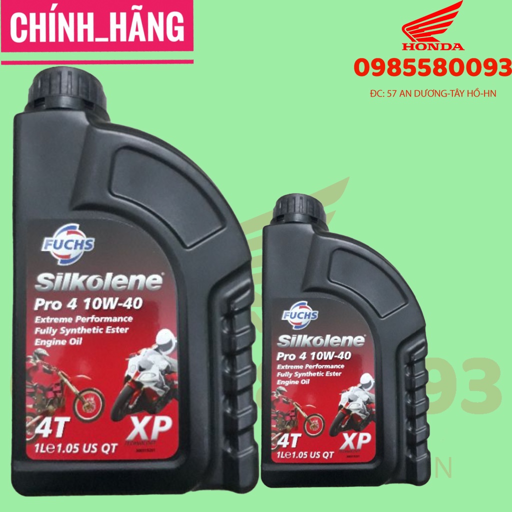Dầu nhớt cao cấp xe số và xe tay côn Fuch Sikolene Pro 10W-40 1L