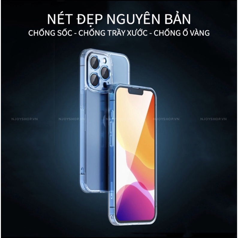 Ốp lưng iphone 15 Pro Max 14 13 12 11 Xs Xsm xsmax  chính hãng KST trong suốt, chống sốc, chống va đập