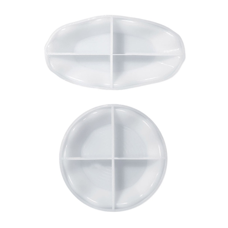 Khuôn Silicone Hình Oval / Tròn Làm Đồ Trang Sức Thủ Công DIY
