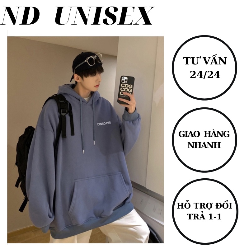 Áo Hoodie, Áo Nỉ Có Mũ In Chữ Đơn Giản Phom Rộng Uniex Hot 2021