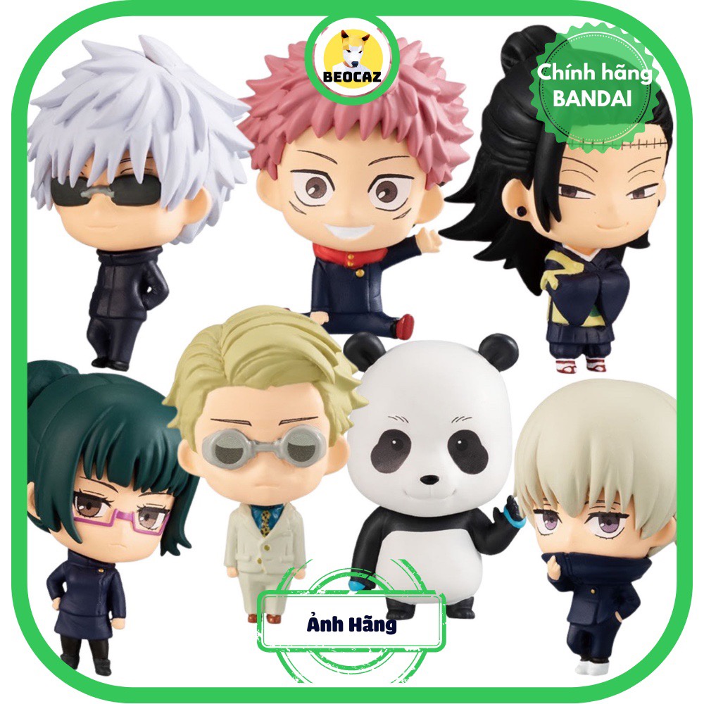 Mô hình JJK Jujutsu Kaisen chính hãng Capsule Figures Gashapon Yuji Gojo Geto Nanami Toge Zenin Panda quà tặng Đồ chơi B