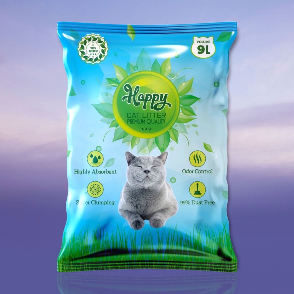 Cát Vệ Sinh Cho Mèo Đậu Nành Cao Cấp Hữu Cơ Happy Cat Tofu Nhập Khẩu Loại