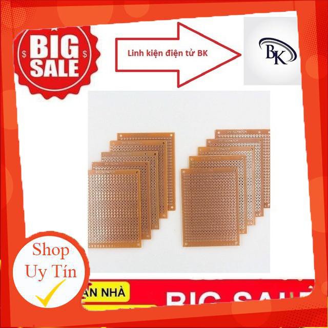 Phíp Đồng Đục Lỗ 1 Mặt PCB ( Nâu )