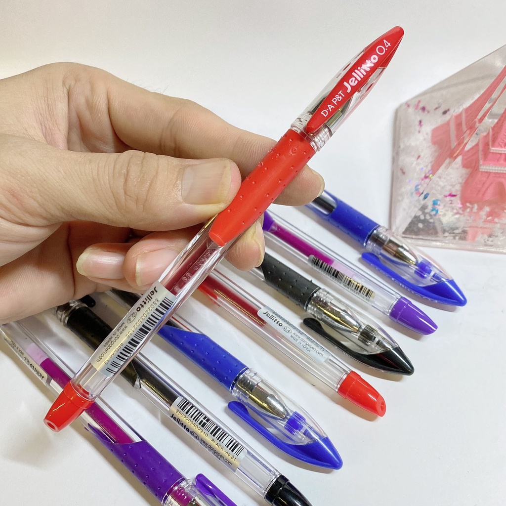 Bút Gel cao cấp Jellitto Mực xuống đều, viết êm, kiểu dáng thanh mảnh