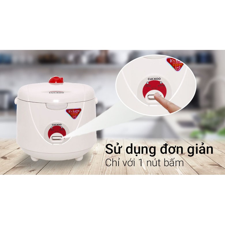 [HÀNG CHÍNH HÃNG] Nồi cơm điện Cuckoo 1.8 Lít CR-1021 Bảo hành 12 tháng