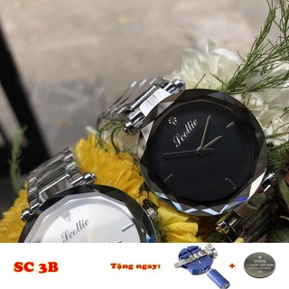 5 màu - đồng hồ nữ scottie sc1-3 chính hãng kính pha lê cao cấp