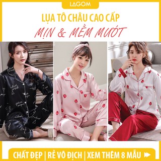 [8 Màu] Đồ Bộ Lụa Cao Cấp Dài Tay, Quần Dài [Video & Ảnh Thật]