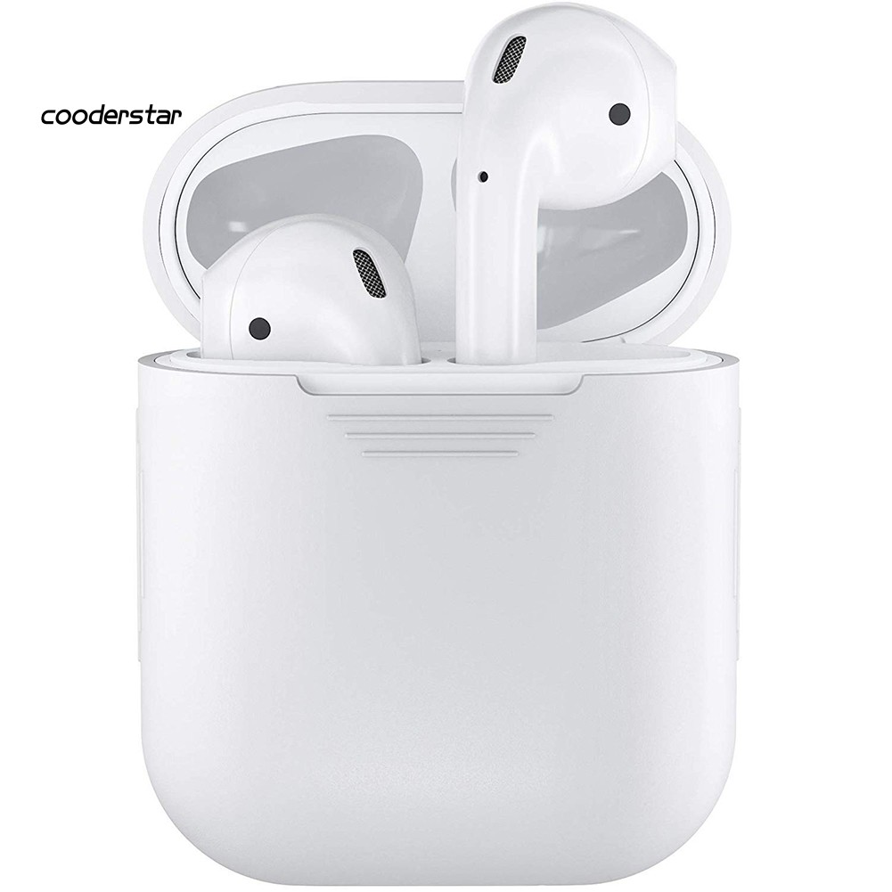 Vỏ bọc bảo vệ hộp sạc bằng silicon mềm chống va đập cho Apple AirPods