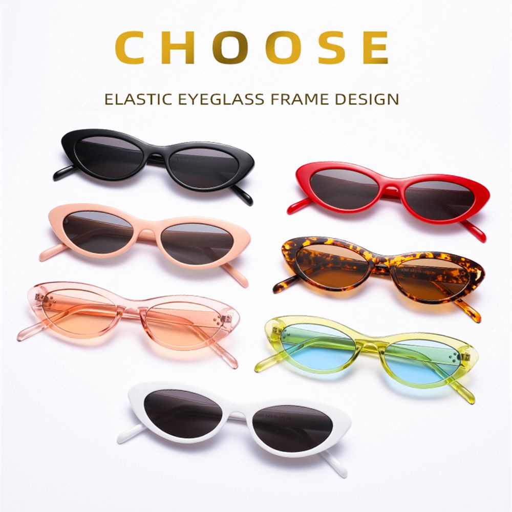 Kính Mát Hình Mắt Mèo Chống Tia UV 400 Thời Trang Cá Tính Cho Nữ