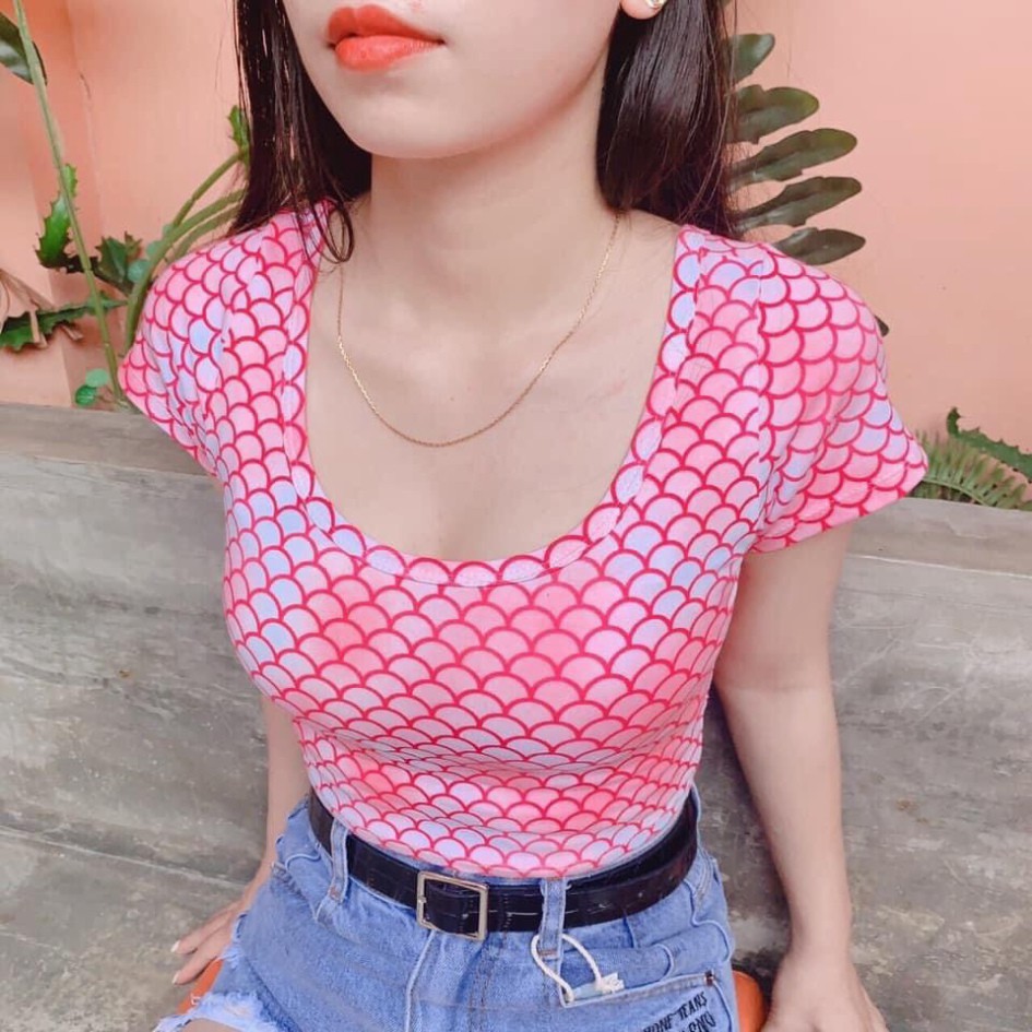 [SELL] Áo Croptop Cỗ U CT35 Mới Lạ Màu Sắc