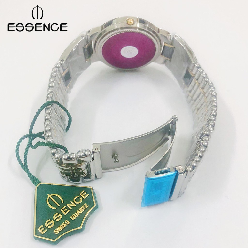 Freeship 99k TQ_Đồng hồ Essence nam trắng (Kính saphire, chống nước) + 2 pin thay thế