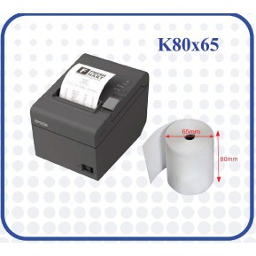 1 thùng_Giấy in nhiệt k80, giấy in hóa đơn k80x65, giấy in bill K80x65