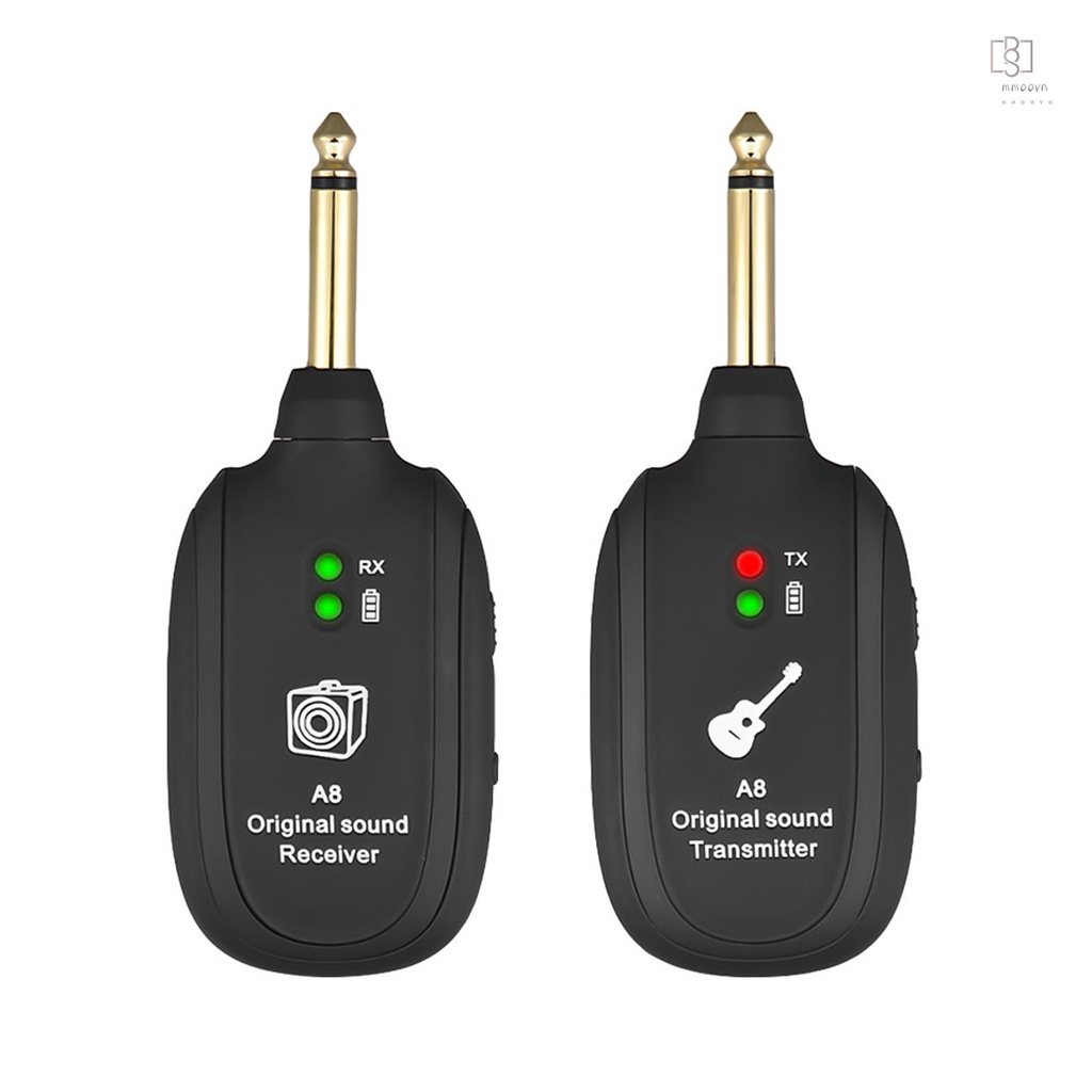 Bộ Thu Phát Tín Hiệu Đàn Guitar Không Dây Tích Hợp Pin Lithium Max Dây Truyền Tín Hiệu 10M Cho Guitar Điện