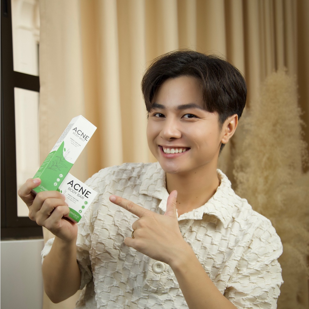 Bộ Đôi Xịt Mụn Lưng Và Xà Phòng Giảm Mụn Lưng, Viêm Nang Lông Elizavenca