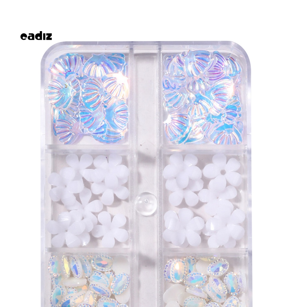 1 Hộp Phụ Kiện Trang Trí Móng Nghệ Thuật DIY Sáng Bóng