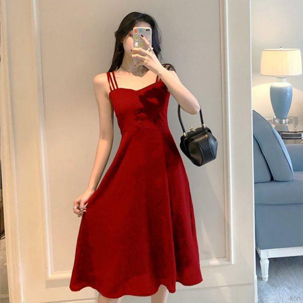 đầm hoa váy hoa nhí Women SEXY Black Temperament Sexy Off Shoulder Slim Hepburn Style Dress