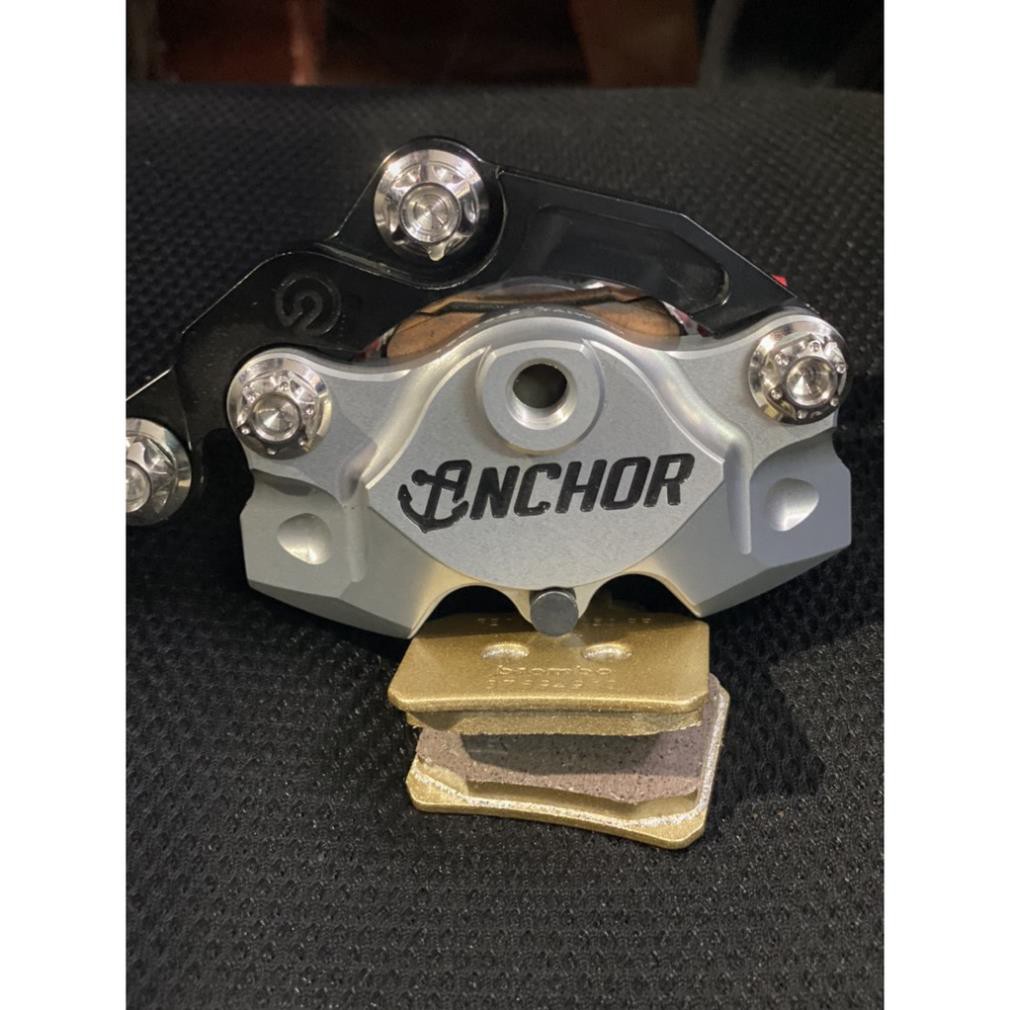 Bố/phanh thắng 2 pis đối xứng gắn cho các dòng heo Brembo - Frando - Nissin - Anchor.