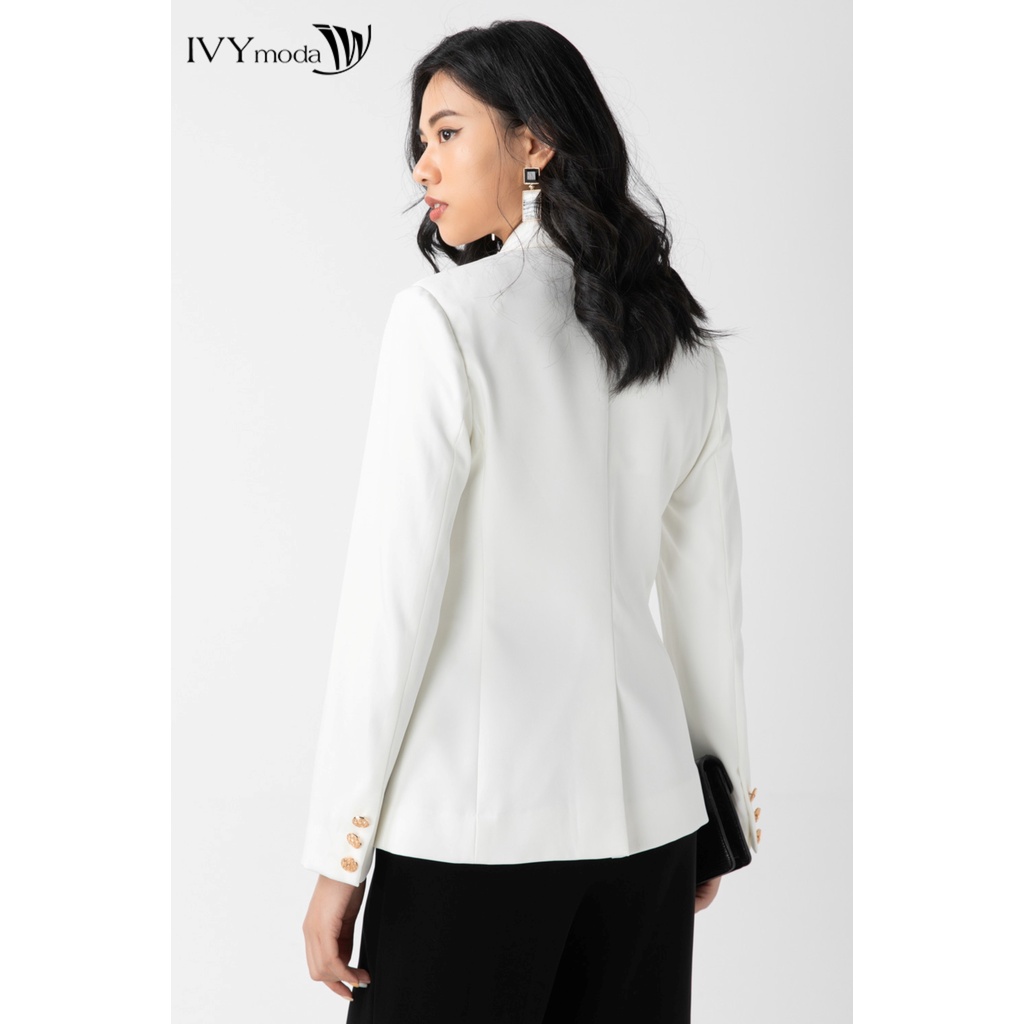 [NHẬP WABRTL5 GIẢM 10% TỐI ĐA 50K ĐH 250K ]Áo vest nữ cổ 2 ve IVY moda MS 67T0069