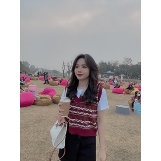 ANU706 - ÁO GILE LEN QC THỔ CẨM CỔ TIM